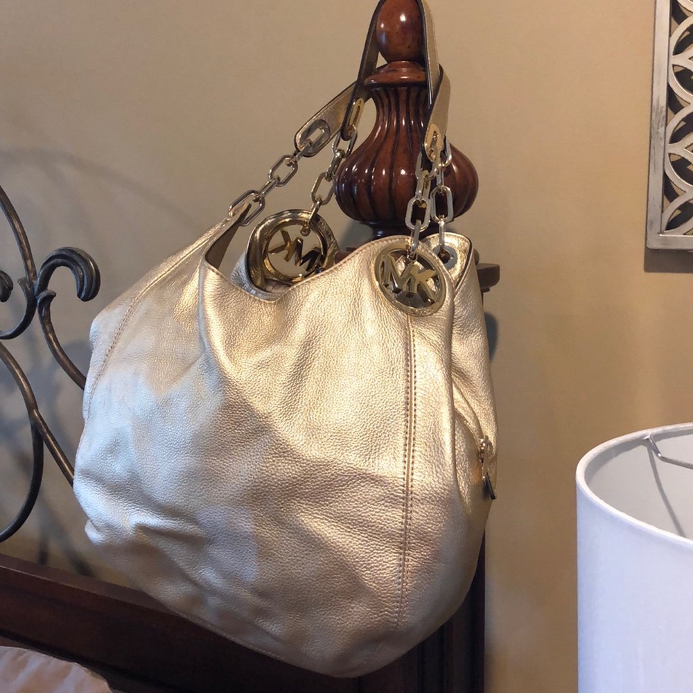 Michael Kors gold bag